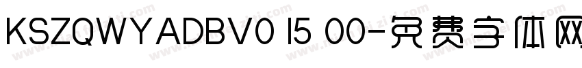 KSZQWYADBV0 15 00字体转换